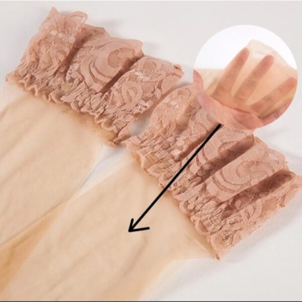 Női Erotic combfix - Csípkével - Image 6