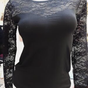 Női Pamut Csipkés body 22013