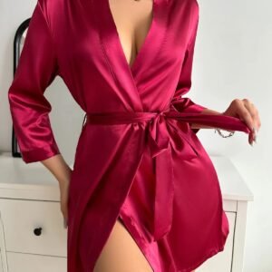 Szatén Köntös- Pink